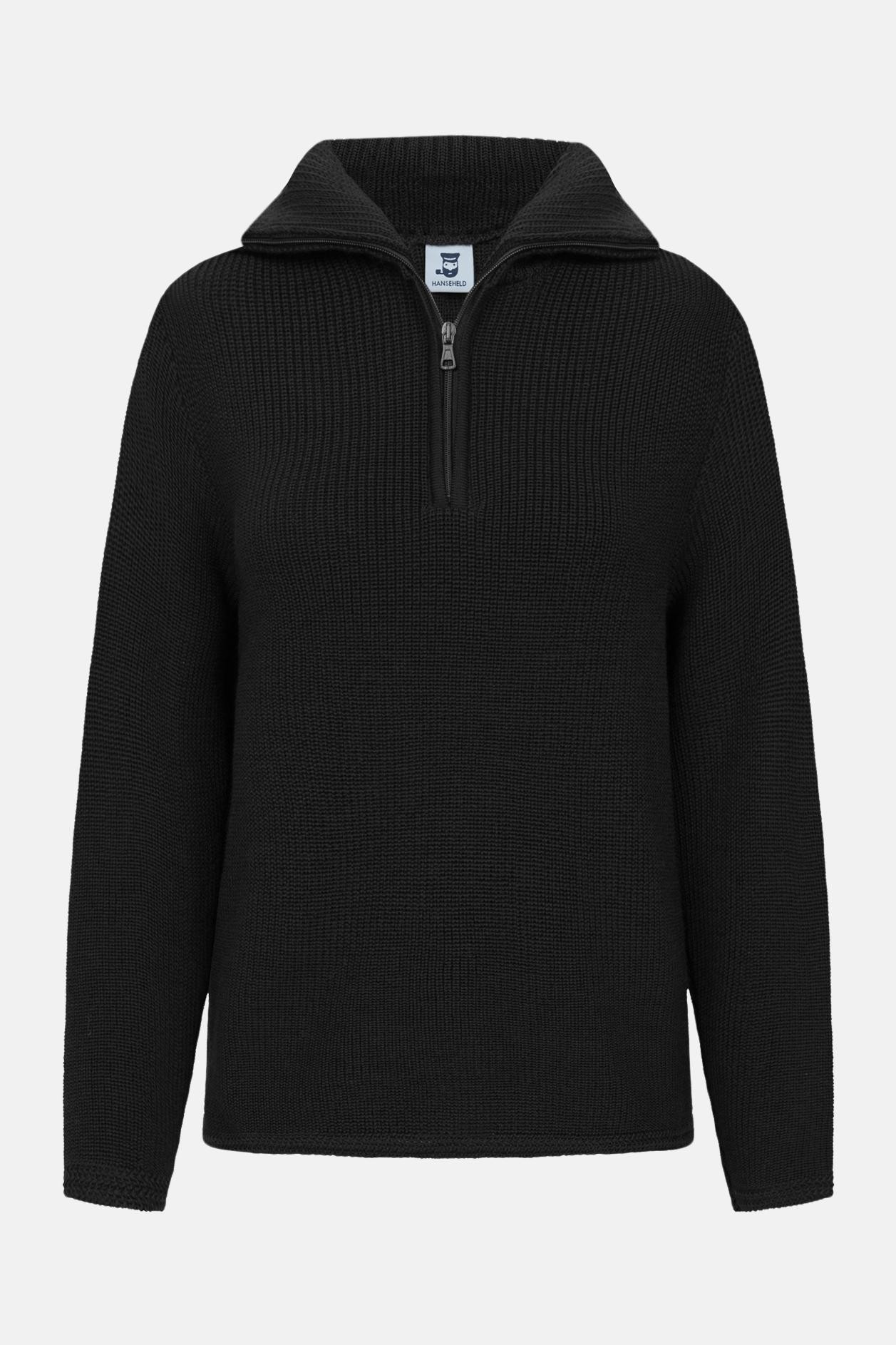 Troyer Damen Wolle Schwarz