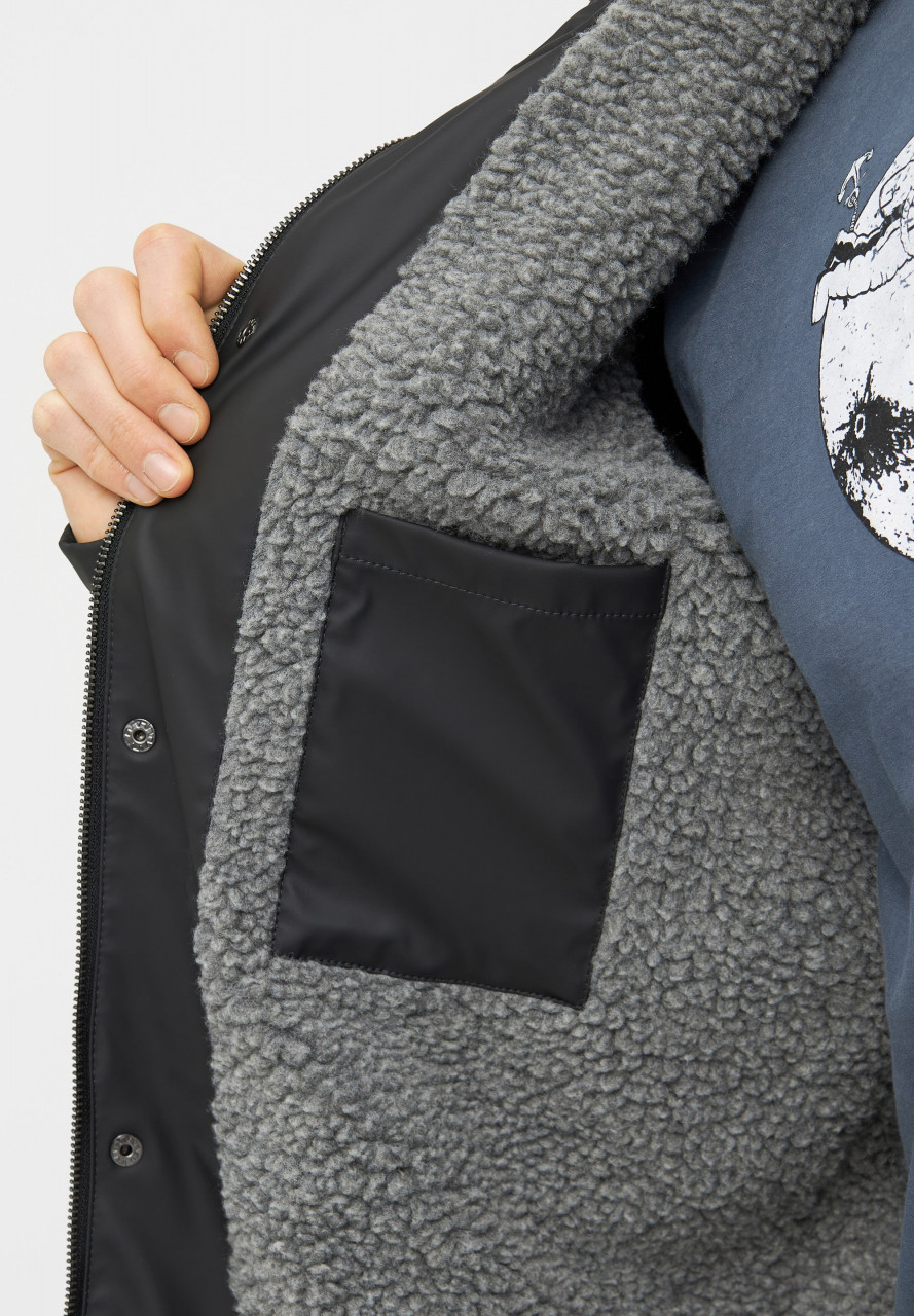 Derbe Trekholm Herren Regenjacke Schwarz Gefüttert Phantom