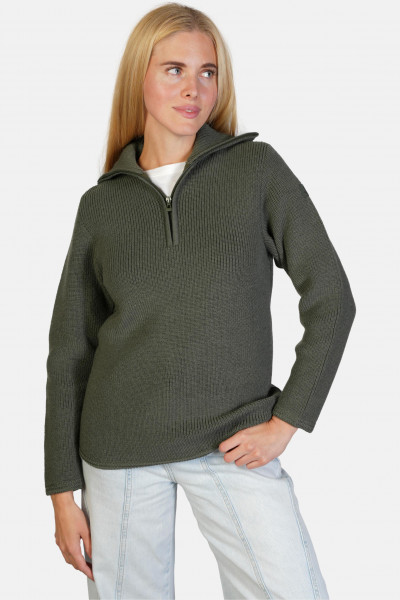 Troyer Damen Wolle Oliv