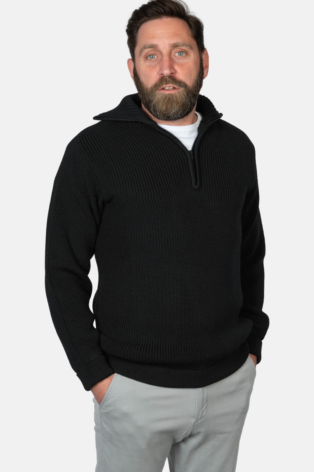 Troyer Merino Schwarz GOTS