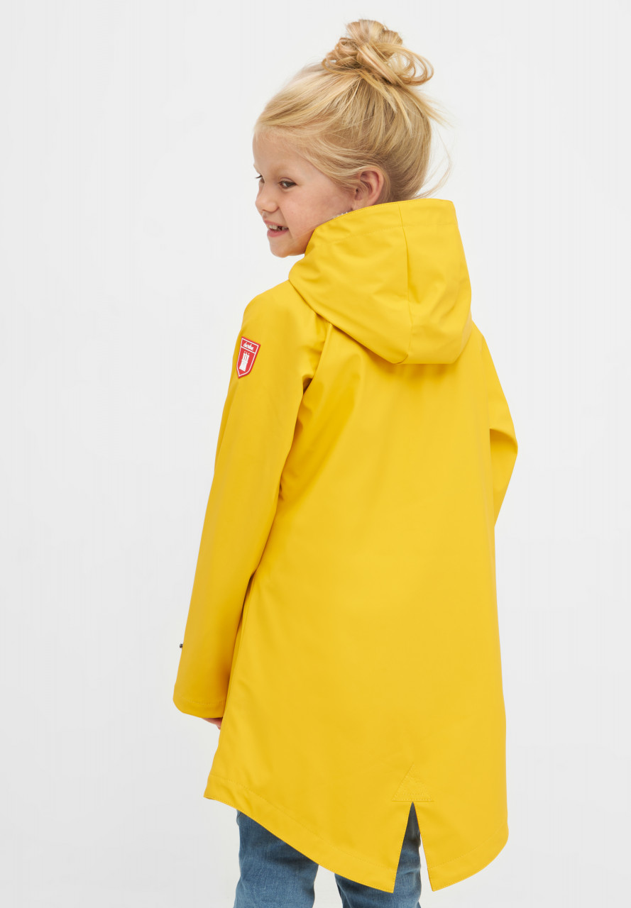 Derbe Kinder Regenjacke Traveby Friese Fisher Gelb Blau