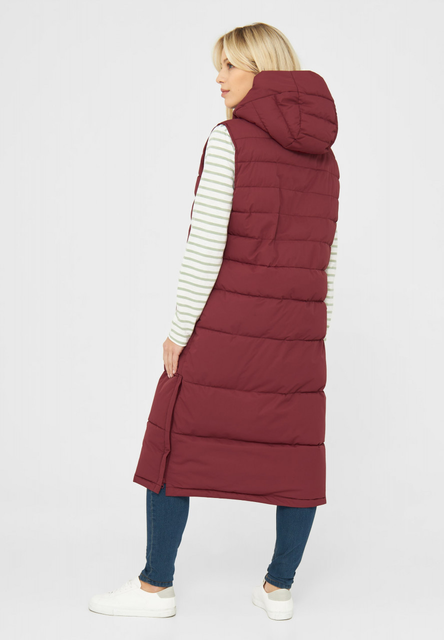 Derbe Vestholm Damen Winterjacke Red Gefüttert Tibetan Red