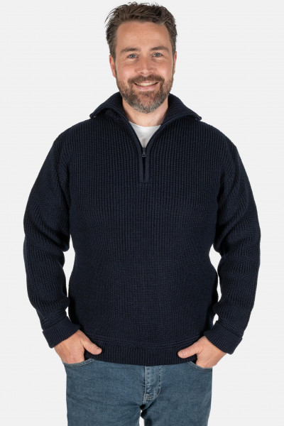 Troyer Hanseheld Wolle Herren Blau