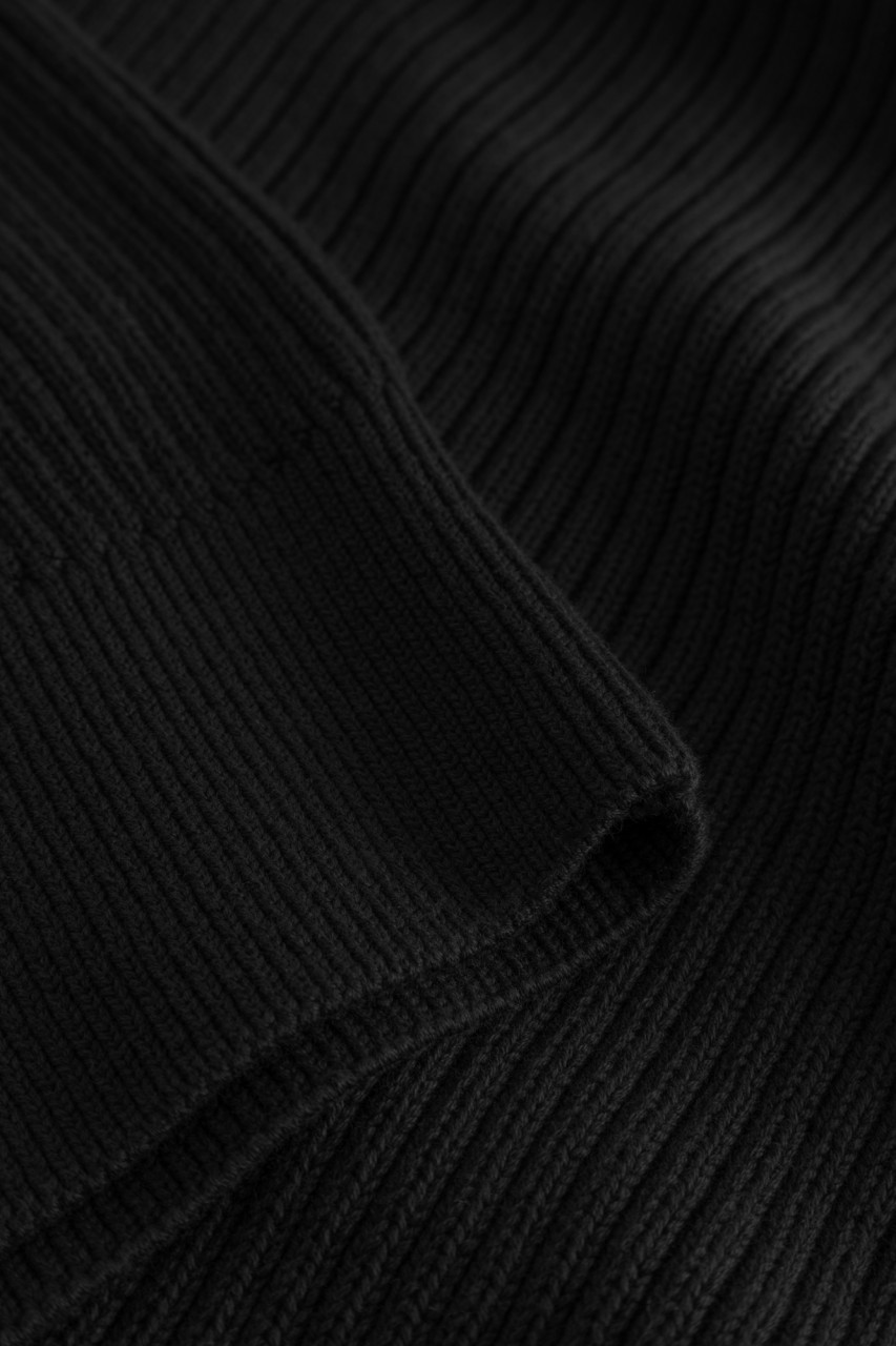 Hanseheld Troyer Baumwolle Schwarz GOTS Herren Troyer-Pullover Bio