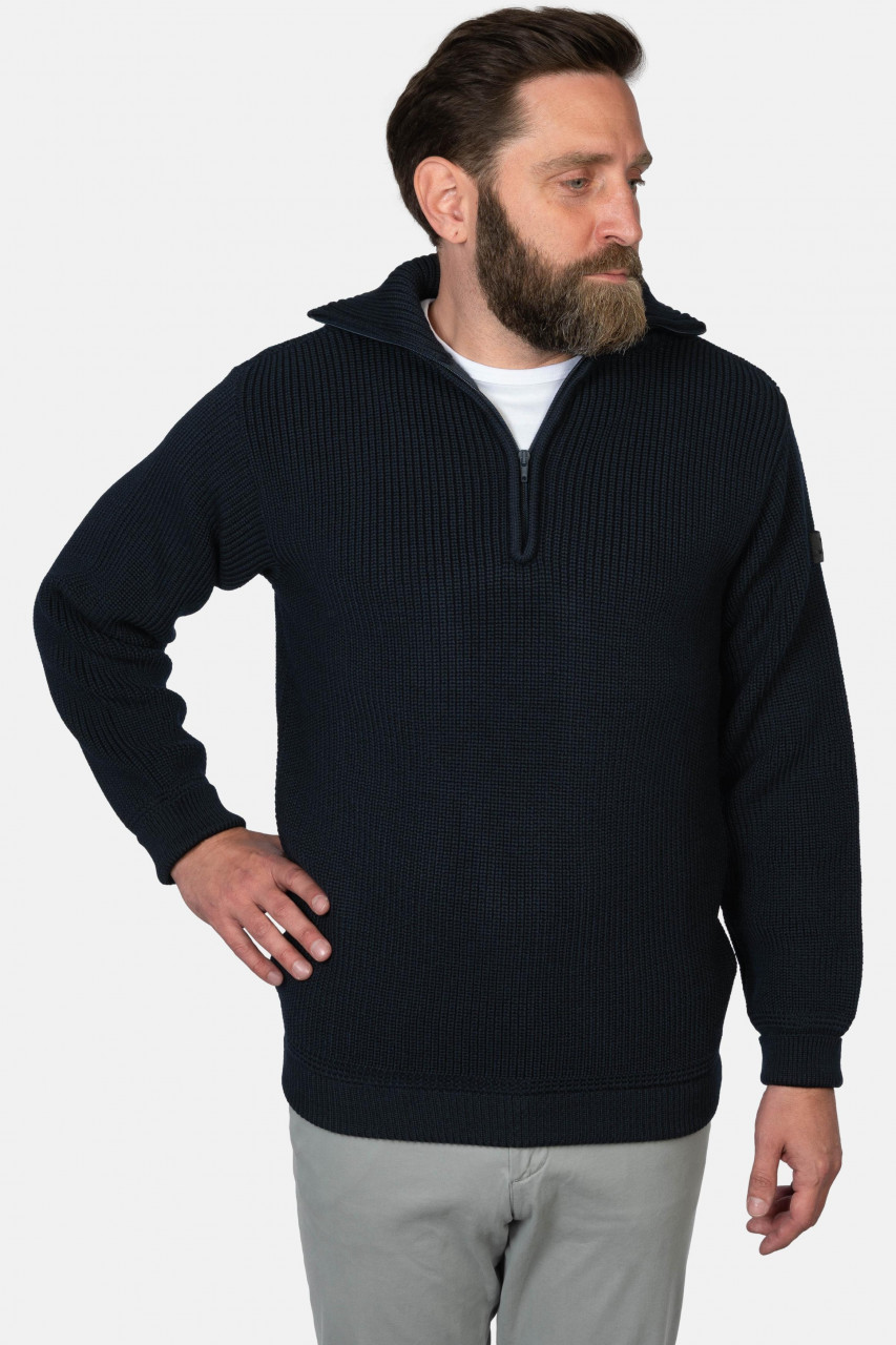 Troyer Hanseheld Merino Blau GOTS