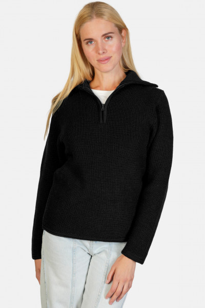 Troyer Damen Wolle Schwarz
