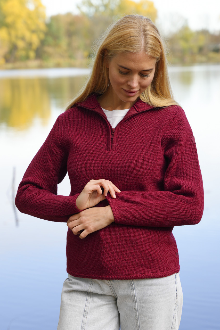 Troyer Damen Wolle Rot