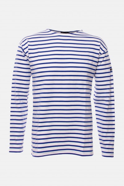 Armor Lux Loctudy weiß-sternblau Streifenshirt Herren