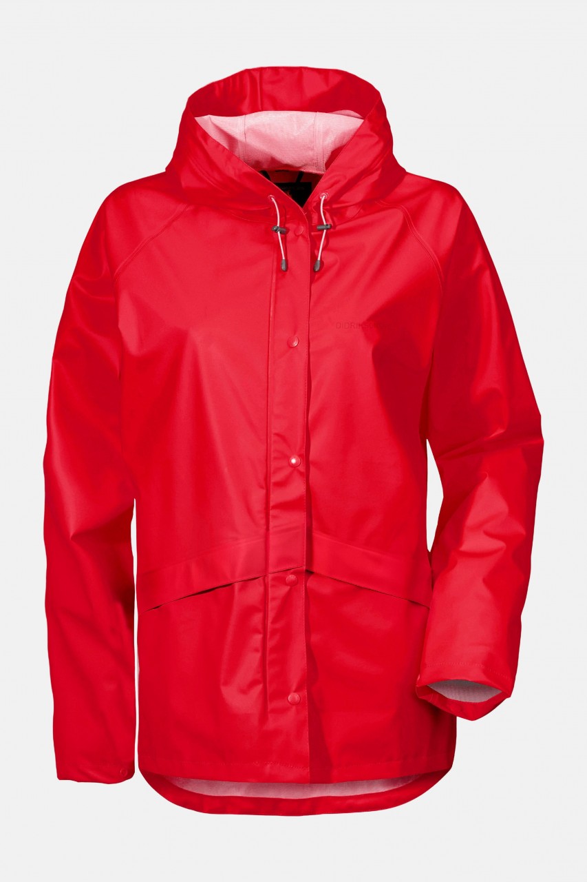 Didriksons Damen Regenjacke Avon Rot