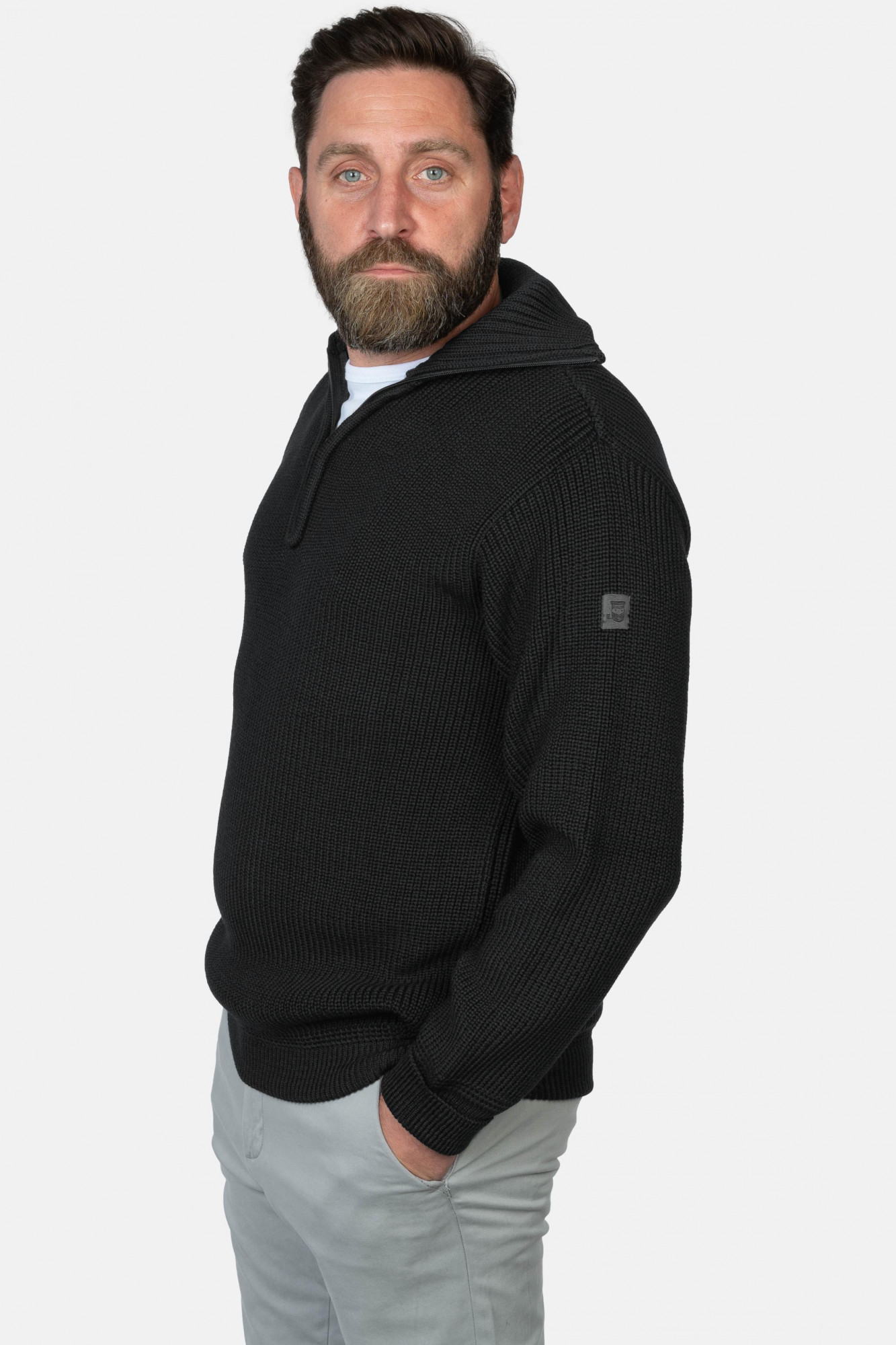 Troyer Merino Schwarz GOTS