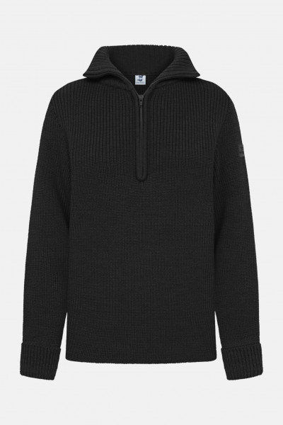 Damen Troyer Hanseheld Merino Schwarz GOTS Organic Damen Troyer Hanseheld Merino Schwarz GOTS Organic