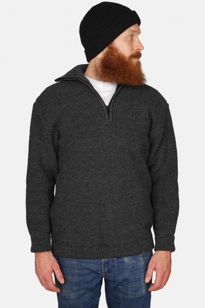 Troyer Hanseheld Wolle Herren Anthrazit