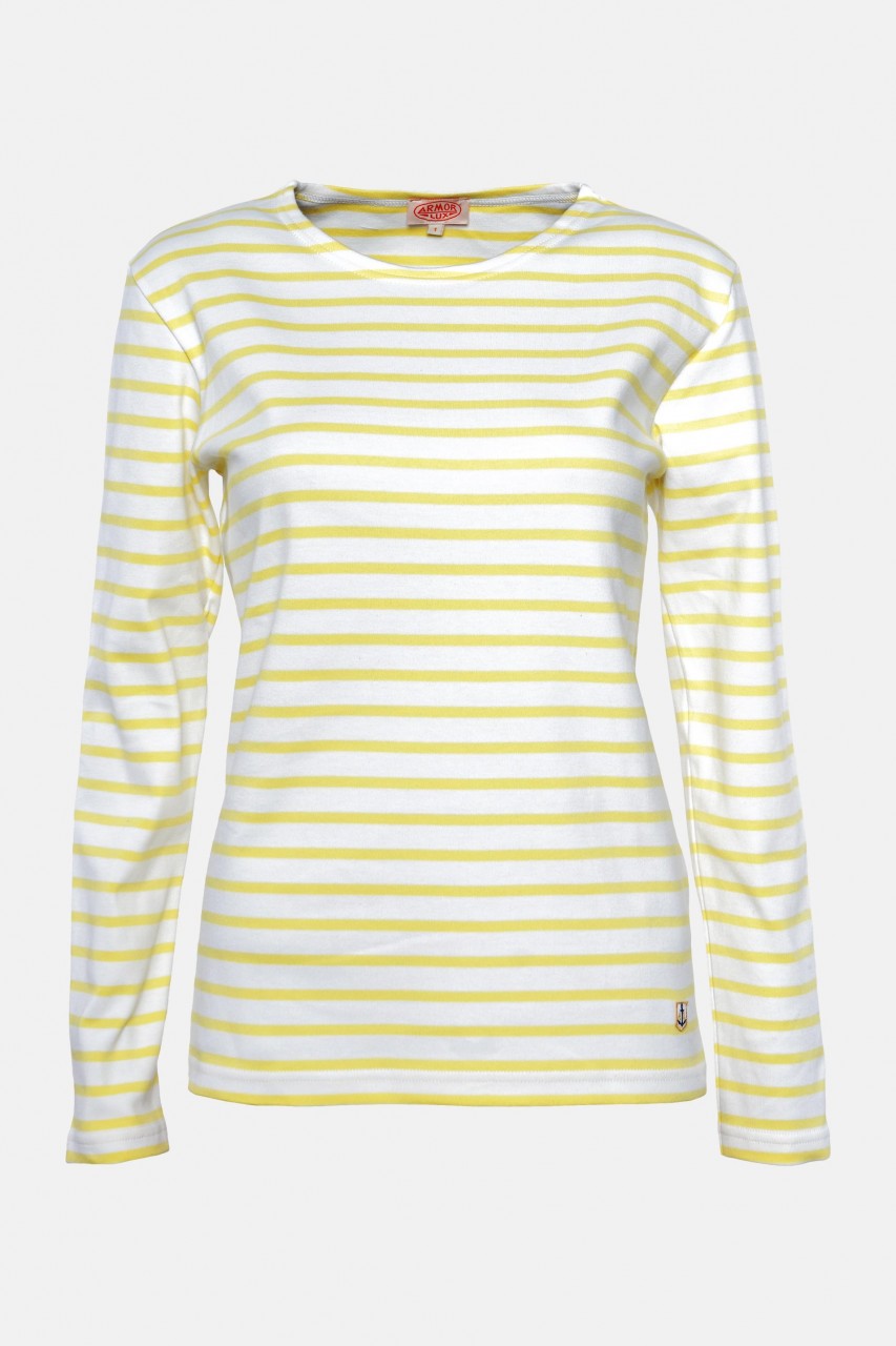 Armor Lux Damen Streifenshirt Weiß Gelb Mariniere Heritage