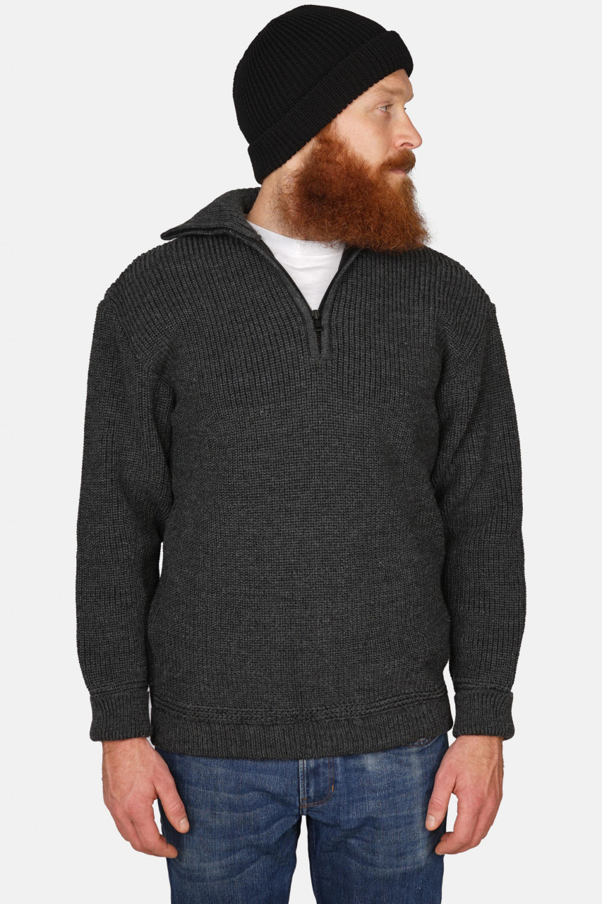 Troyer Hanseheld Wolle Herren Anthrazit