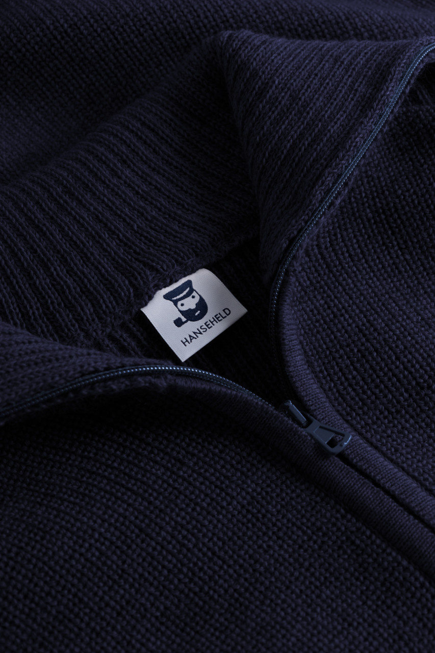 Troyer Hanseheld Wolle Herren Blau