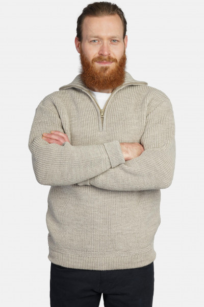 Troyer Hanseheld Wolle Herren Beige