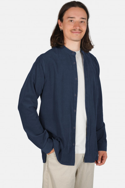 Hanseheld Cordhemd Herren Blau