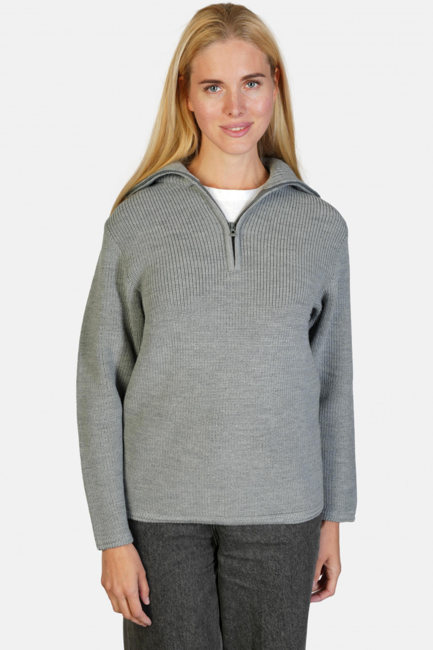 Troyer Damen Wolle Grau