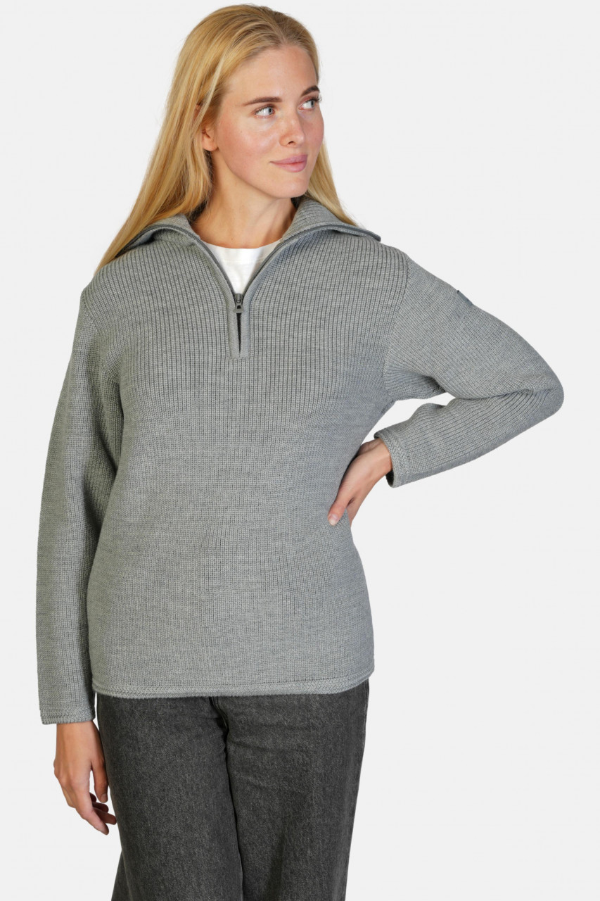 Troyer Damen Wolle Grau