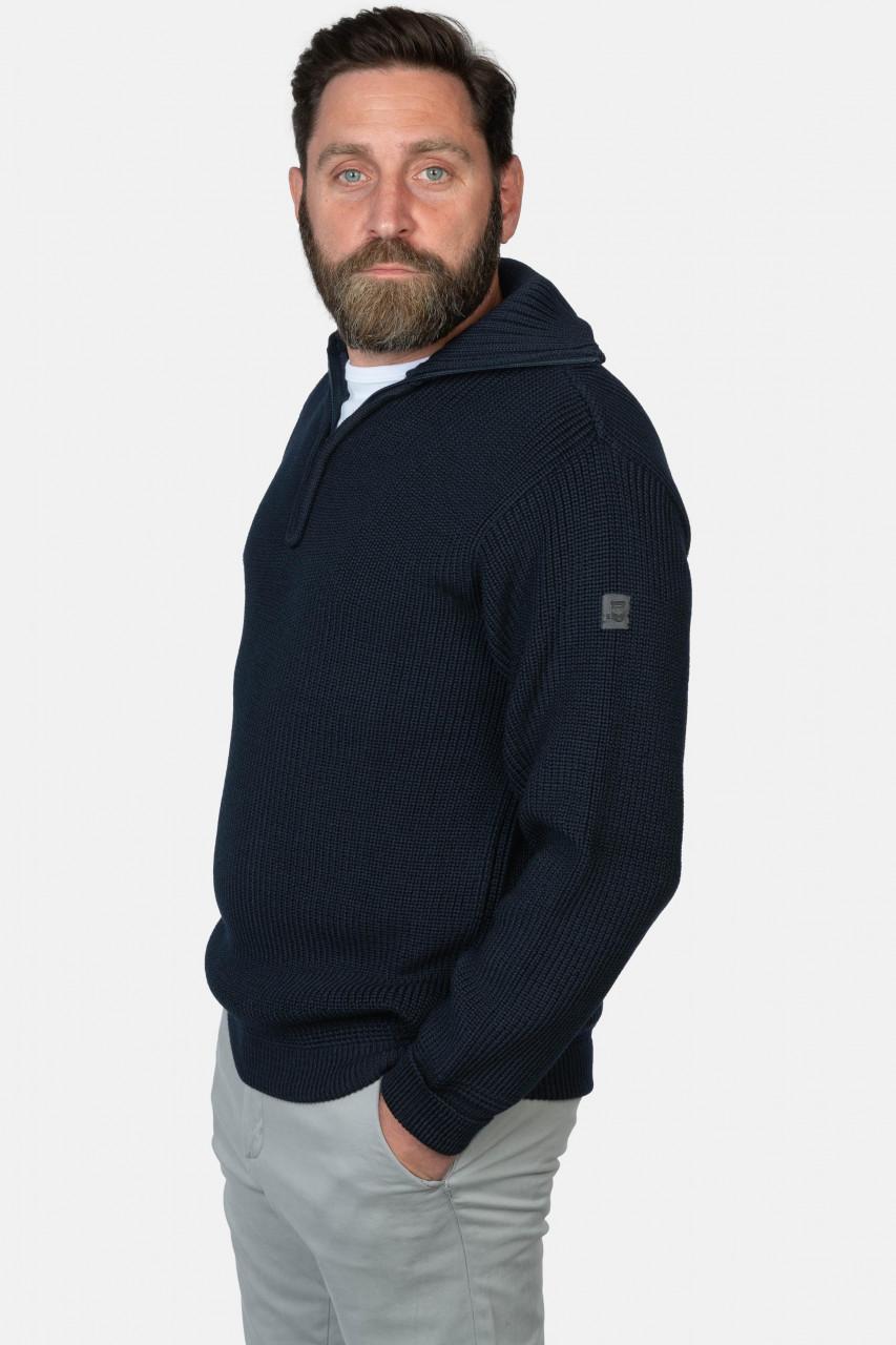 Troyer Hanseheld Merino Blau GOTS