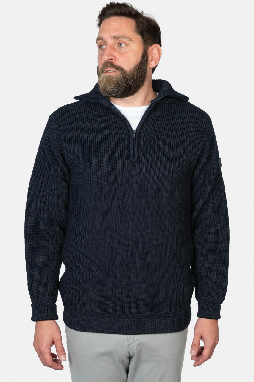 Troyer Hanseheld Merino Blau GOTS