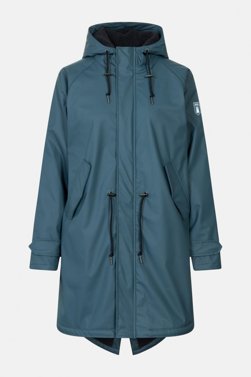 Derbe Friese Tidaholm Damen Regenjacke Blau Gefüttert Orion Blue