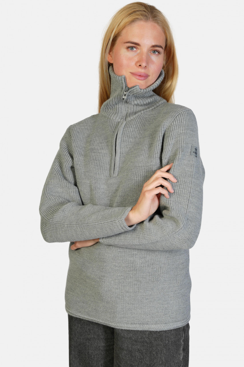 Troyer Damen Wolle Grau