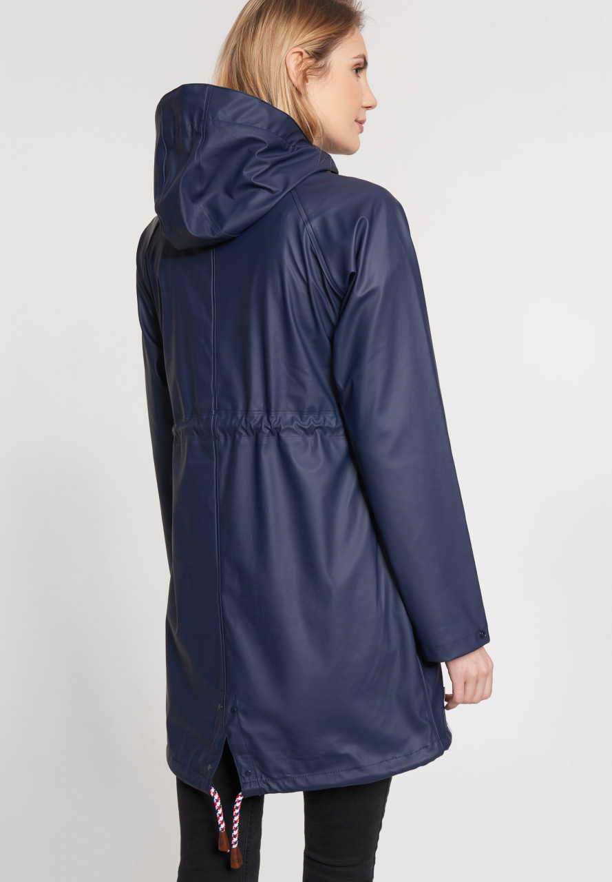 Damen Friesennerz Blau Anker-Futter