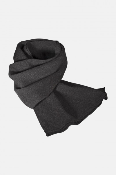 Strickschal aus 100% Schurwolle - Merino - anthrazit