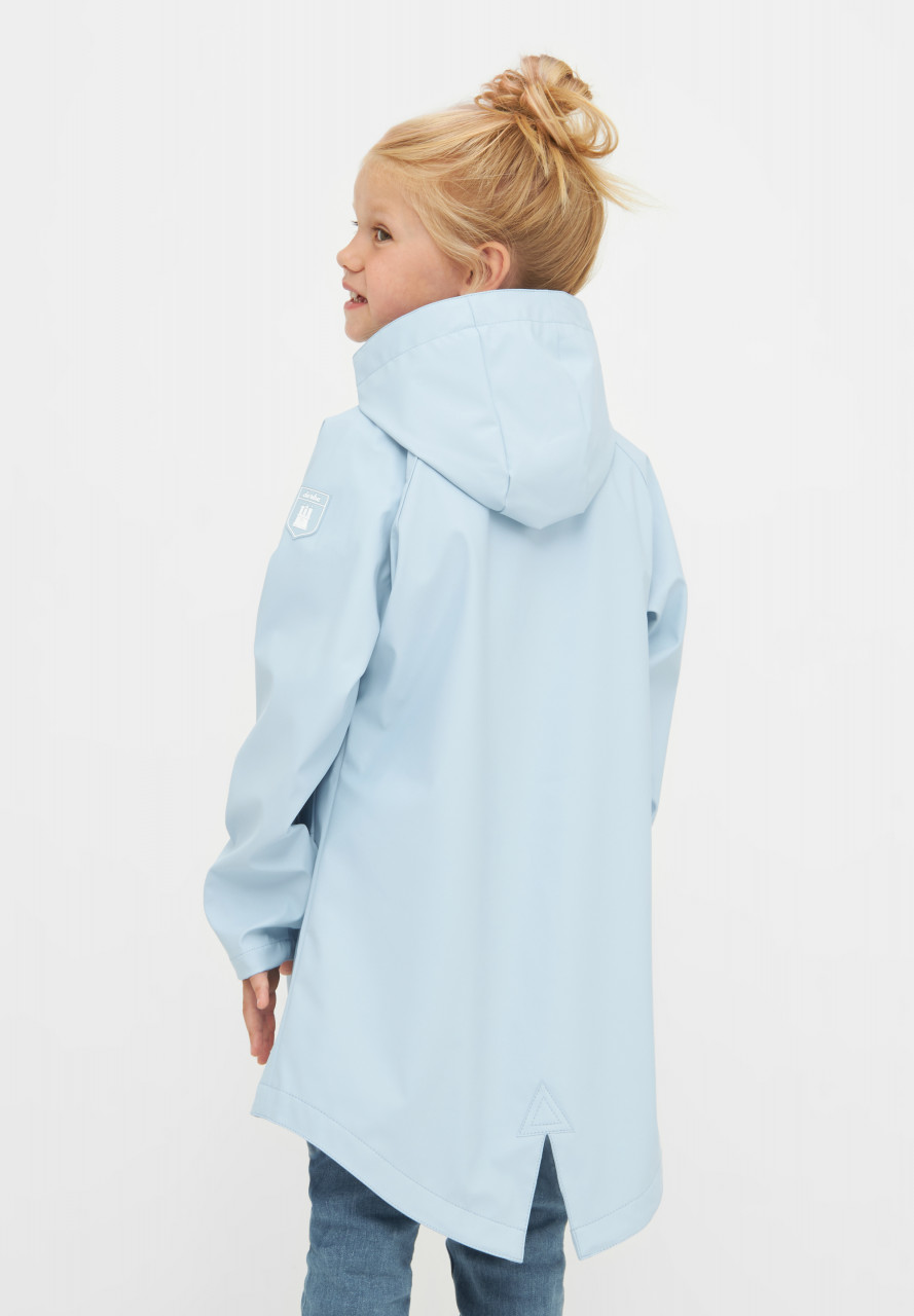 Derbe Kinder Regenjacke Traveby Friese Plain Hellblau