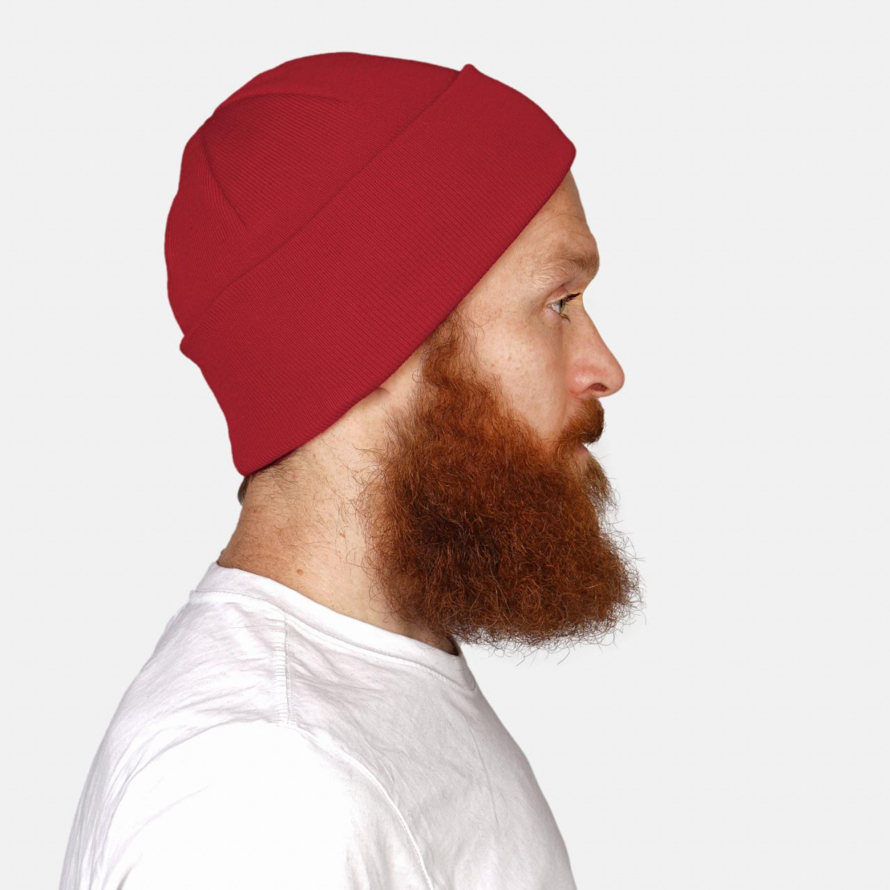 Strickmütze 100% Baumwolle Hanseheld - Rot