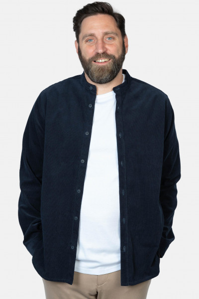 Hanseheld Cordhemd Herren Blau