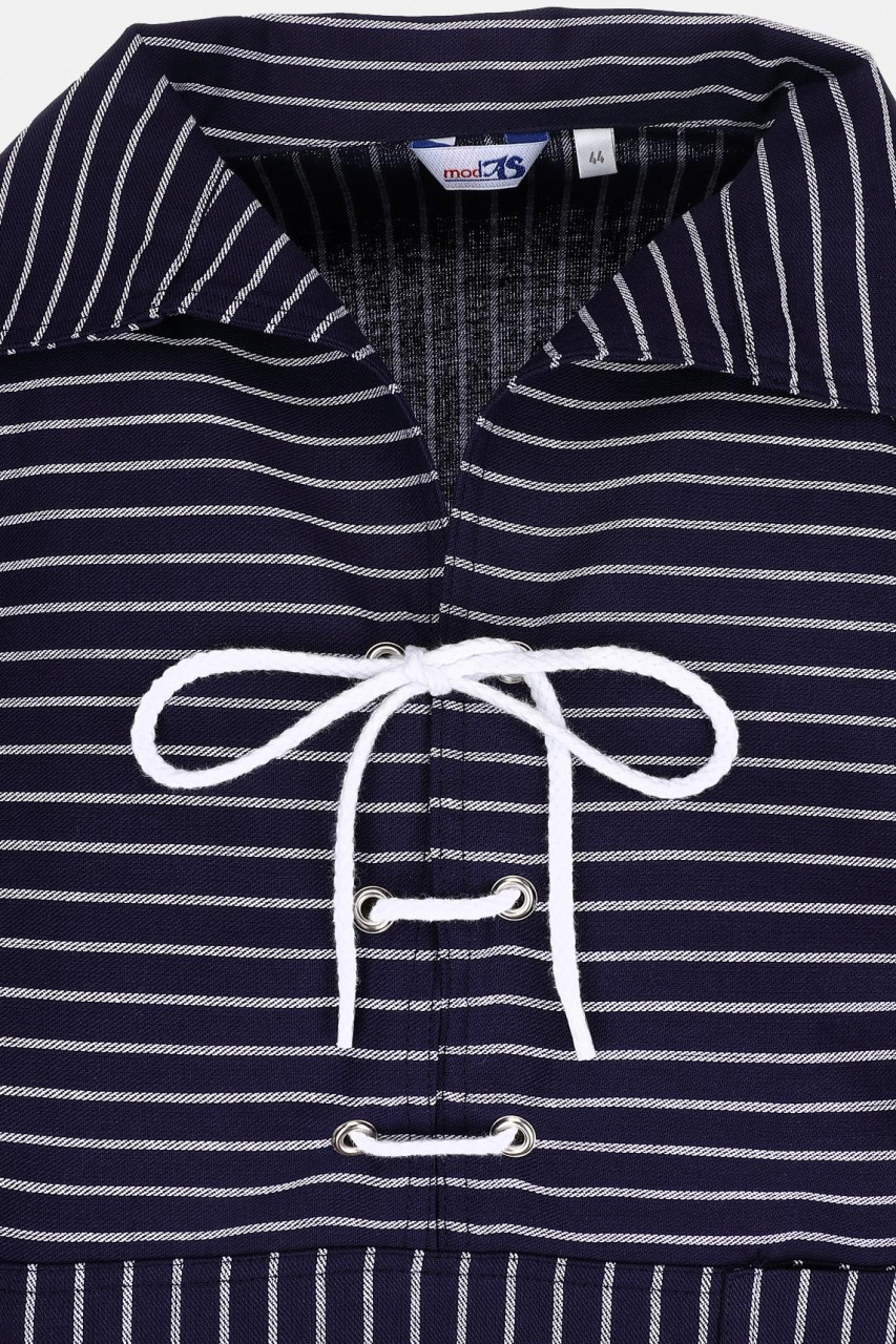 Takelhemd m. Kordel - breiter Streifen