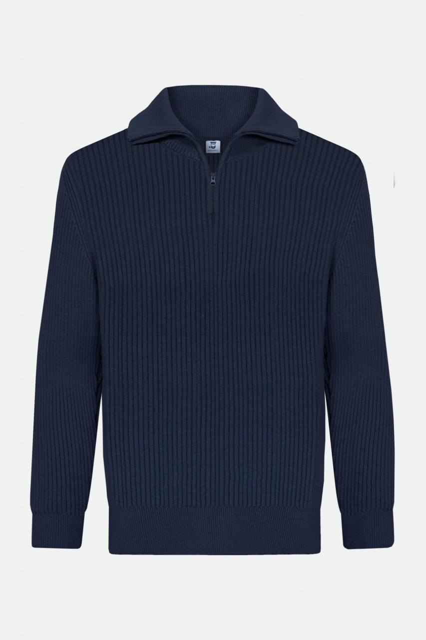 Hanseheld Troyer Baumwolle Blau GOTS Herren Troyer-Pullover Bio