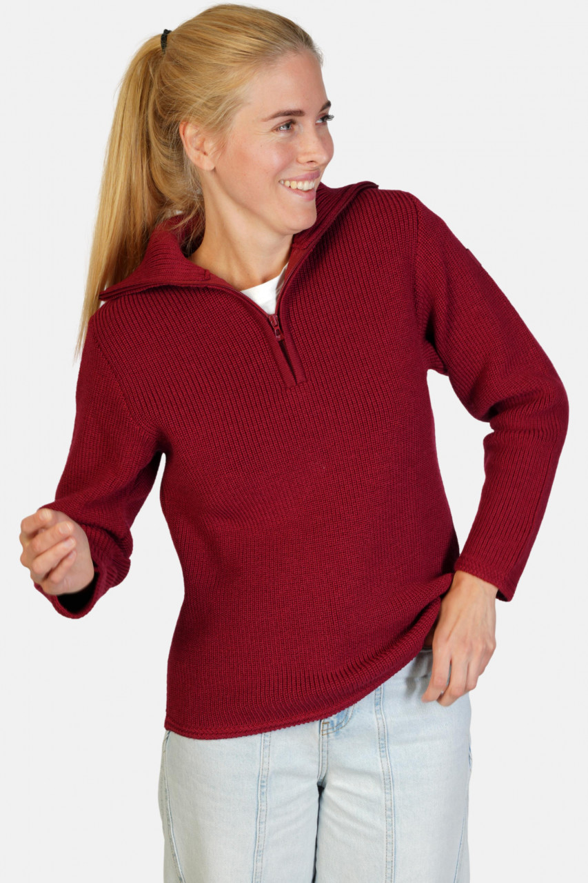 Troyer Damen Wolle Rot