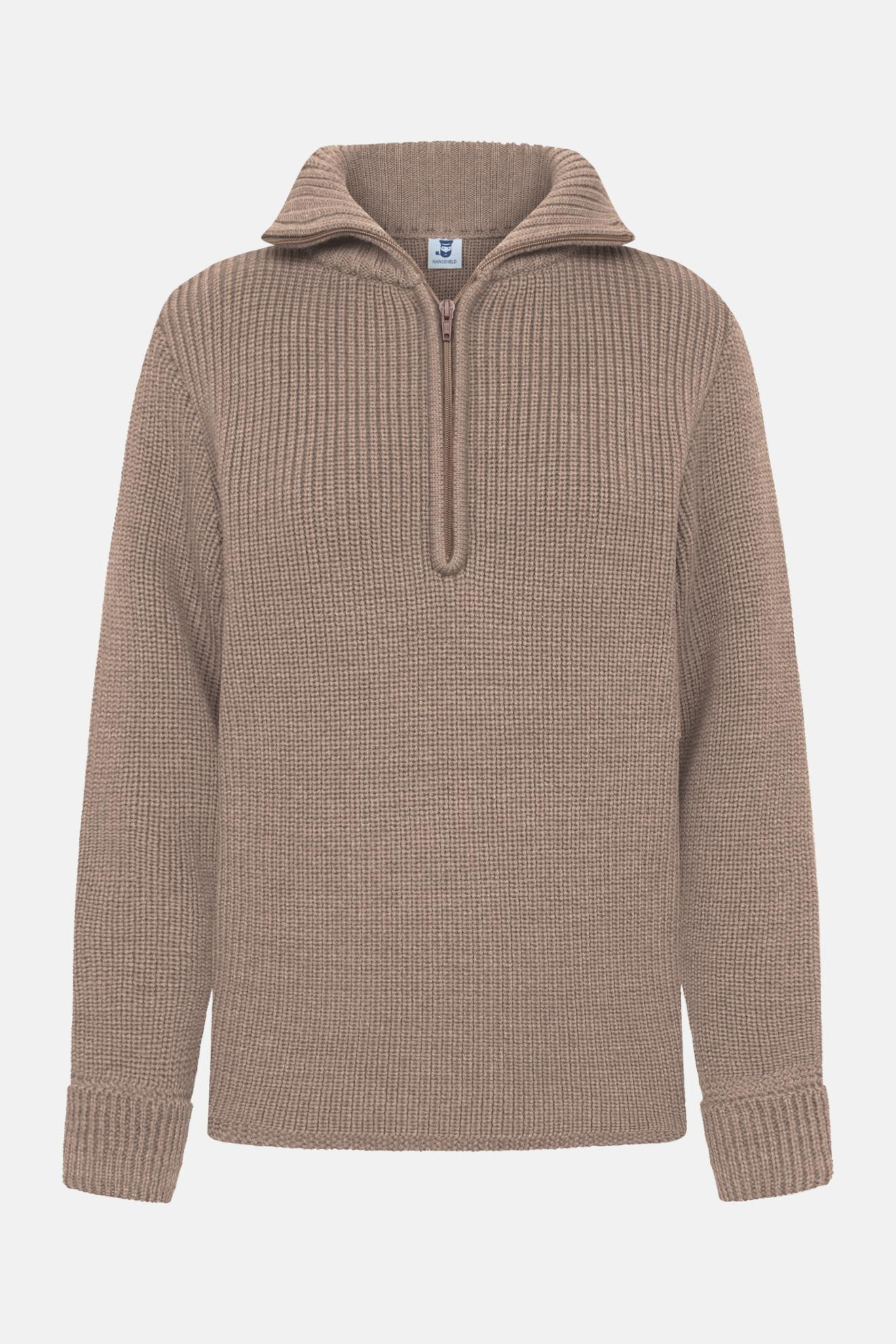 Damen Troyer Merino Sand Beige GOTS