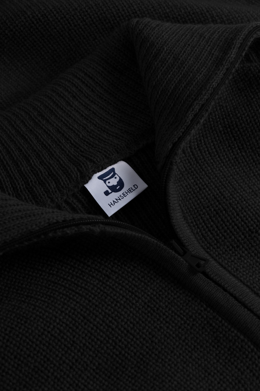 Troyer Hanseheld Wolle Herren Schwarz