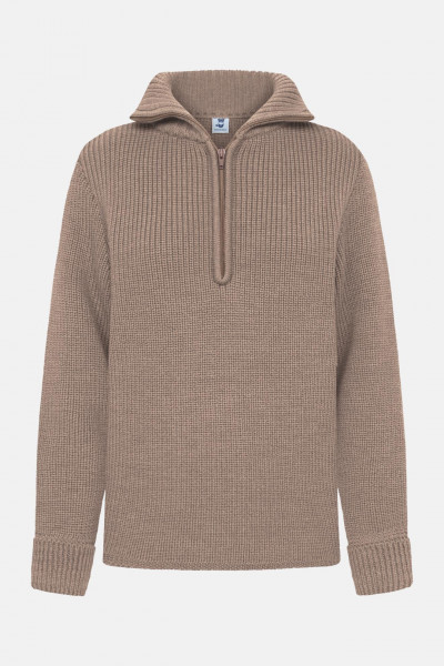 Damen Troyer Merino Sand Beige GOTS