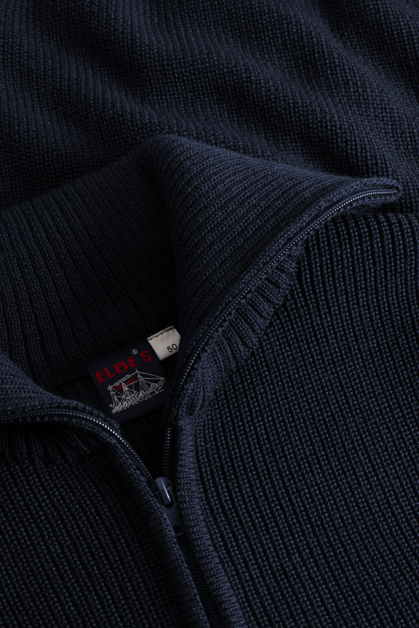 Elbe Troyer Strickjacke II, S-Skipper Marine-Blau